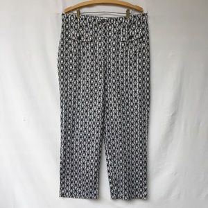 NWT Talbots Lightweight Black White  Pants Sz 16P